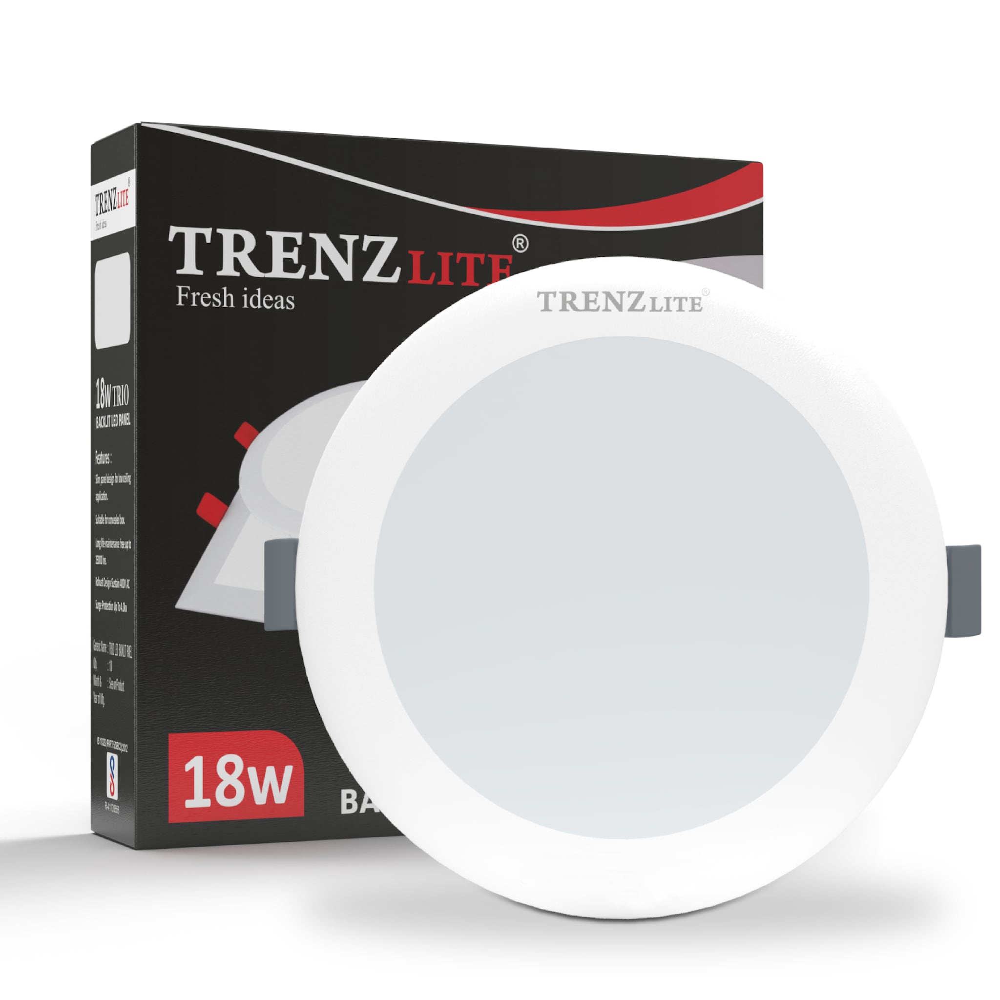 TRIO LED PANEL-18W ROUND - LED Lightings - Trenzlite, Rajpura