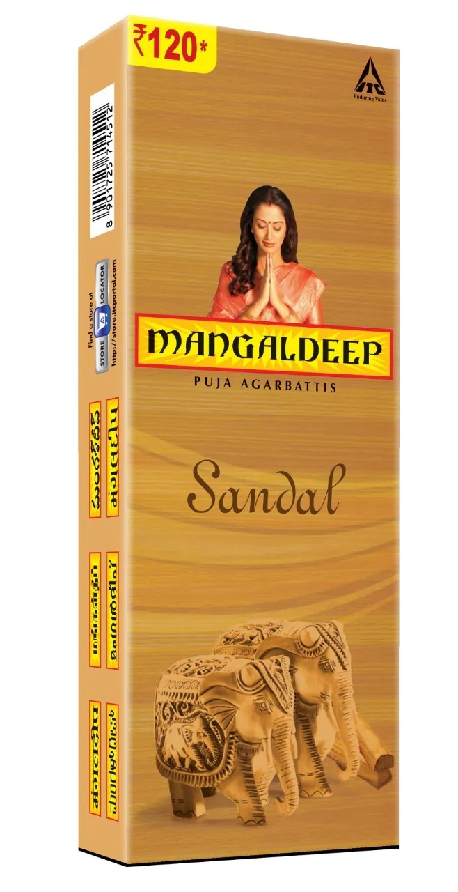 Mangal Deep Dhup Kathi / Incense Sticks Sandal 80 Sticks