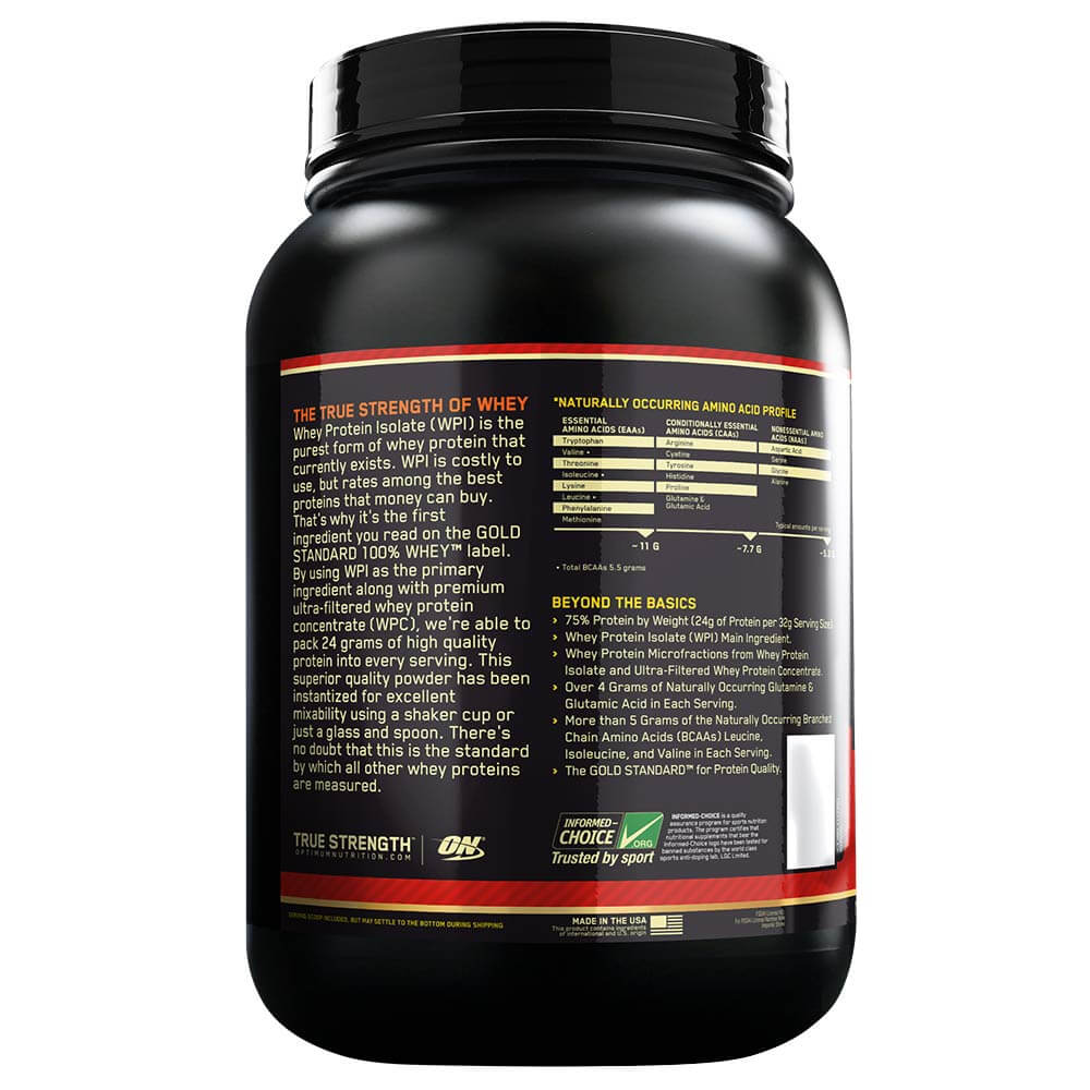 ON (Optimum Nutrition) Gold Standard 100% Whey Protein, (2 ...