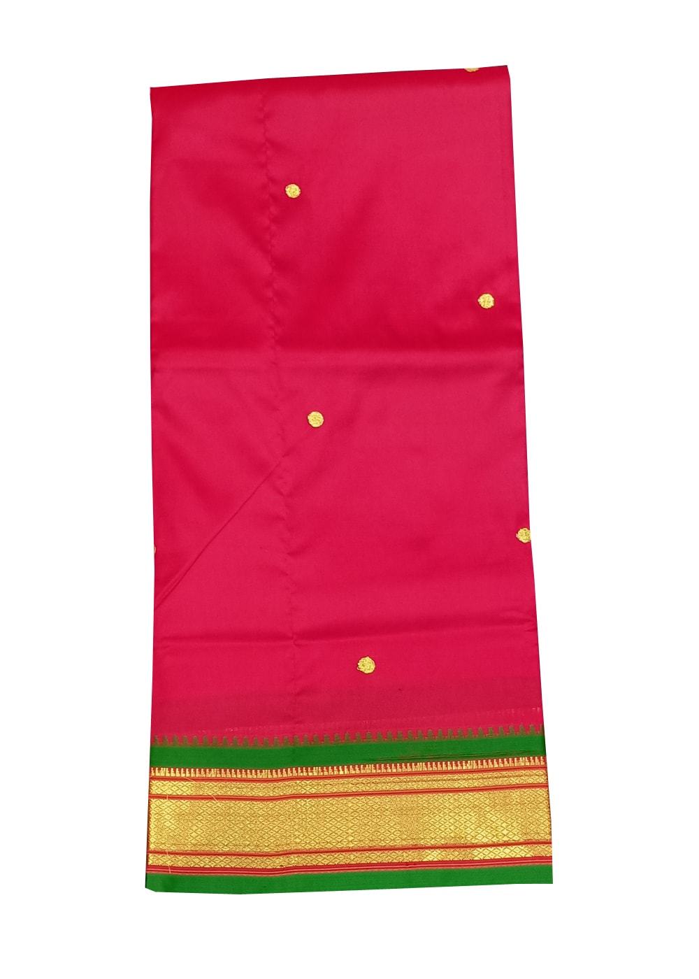 Pure silk Unstitched nauvari saree, for Easy Wash, Packaging Type : Packet  at Rs 2,550 / Piece in Pune