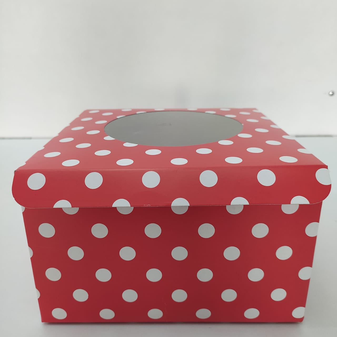 Red Polk Dot Cake Box 10x10x5 - Cake Box - Bakers ...