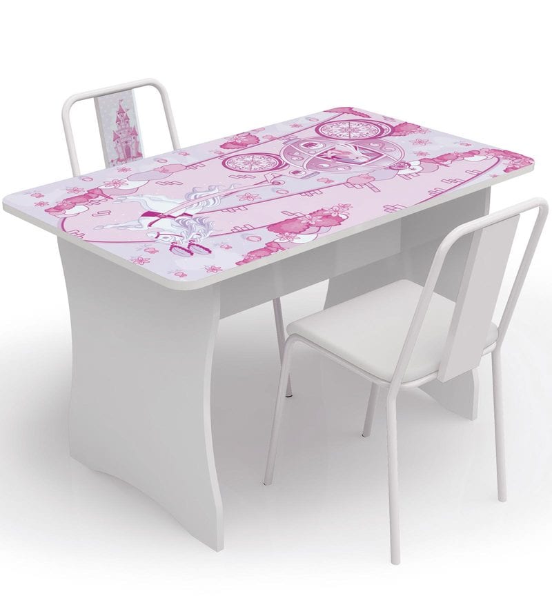 study table with two chairs