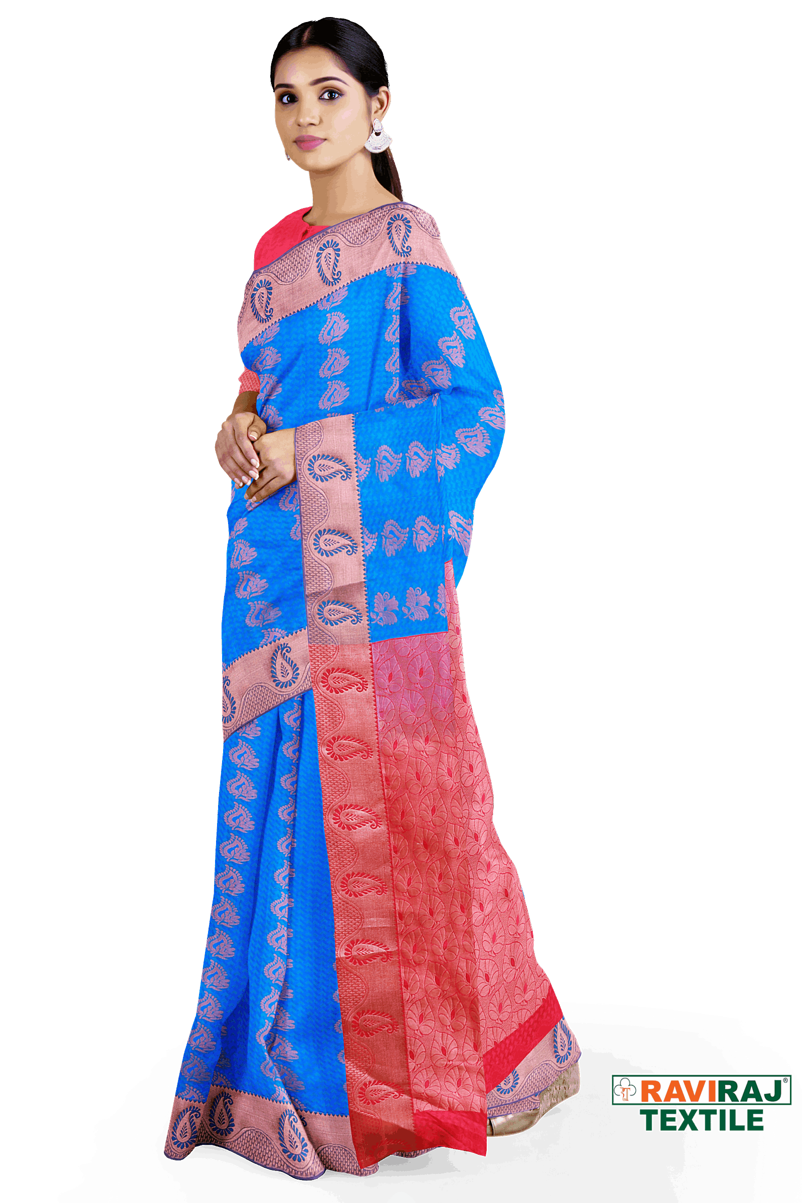 Printed Cotton Sarees Online | ESPC290901 | Elampillai Sarees