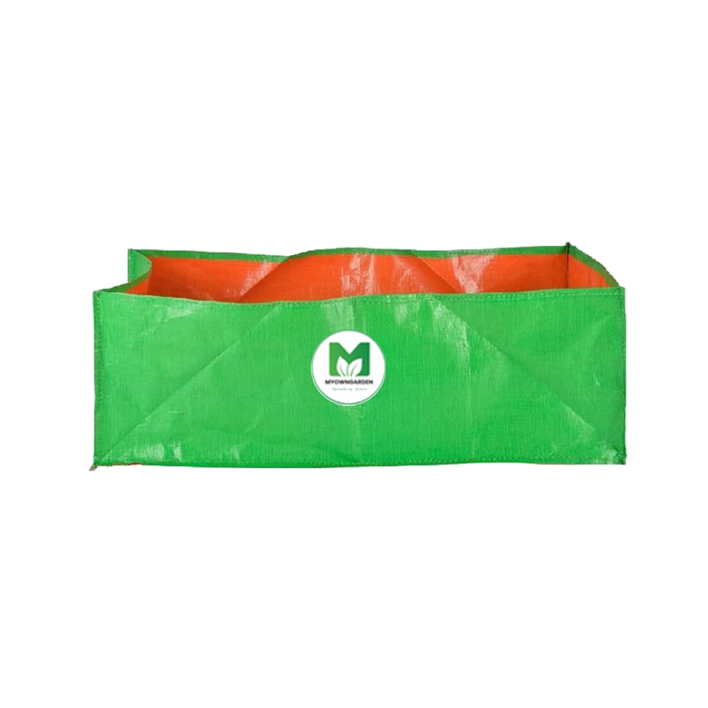 Green Rectangular Terrace Gardening HDPE Grow Bags