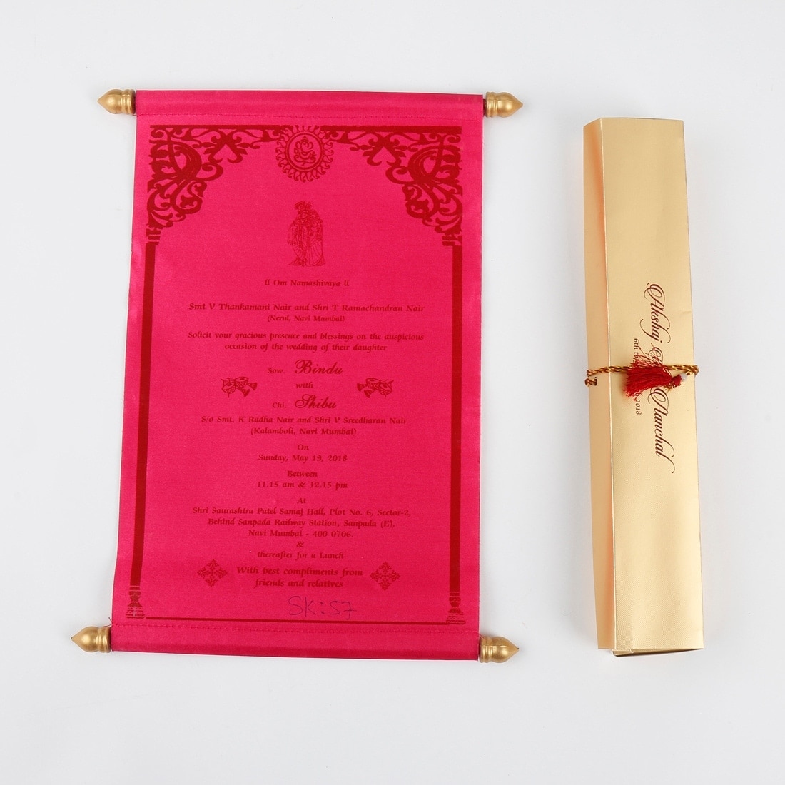 Scroll Wedding Invitations by A2zWeddingcards