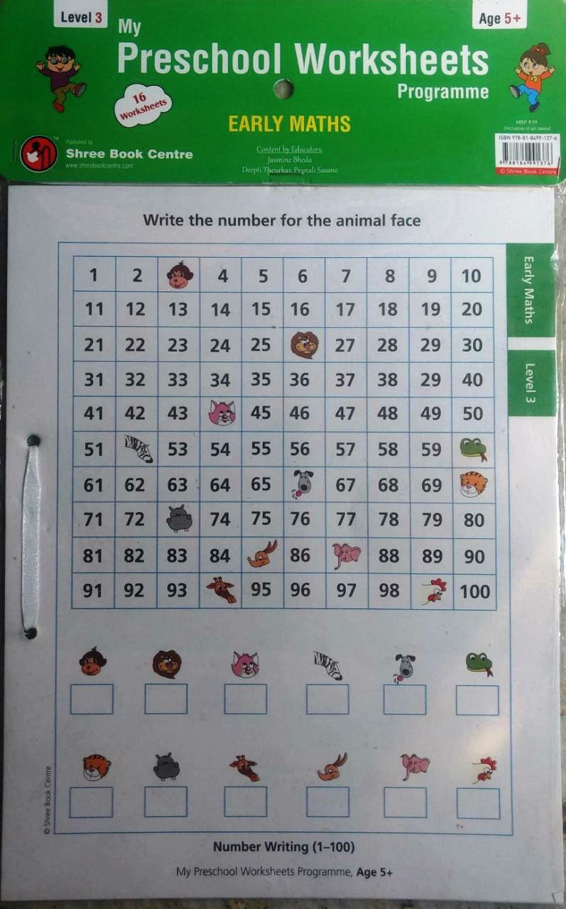 My Preschool Worksheets Early Maths Level 3 (Age 5 ...