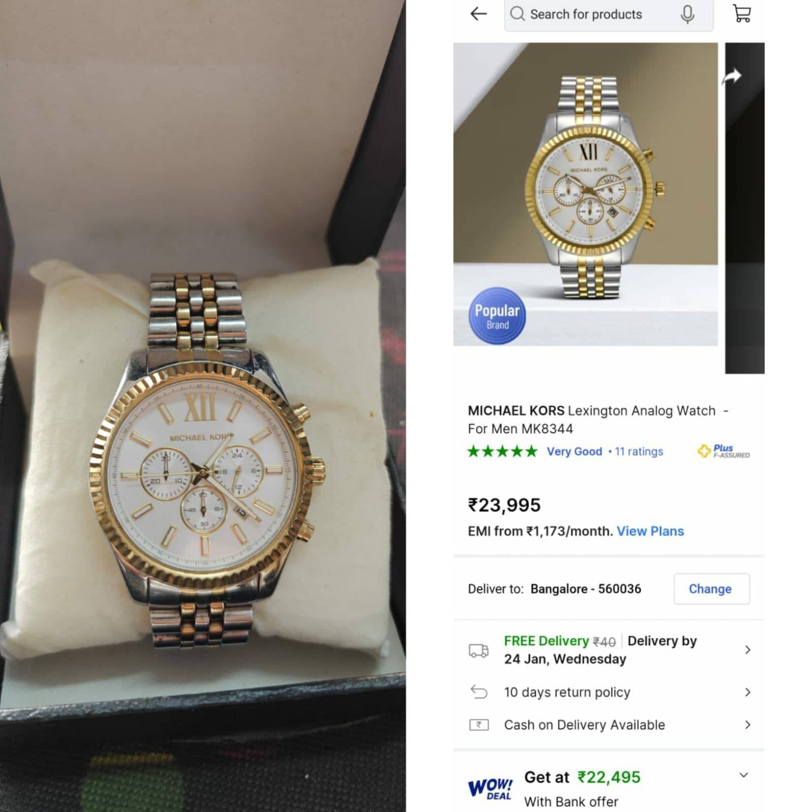 Michael kors watch extension sale