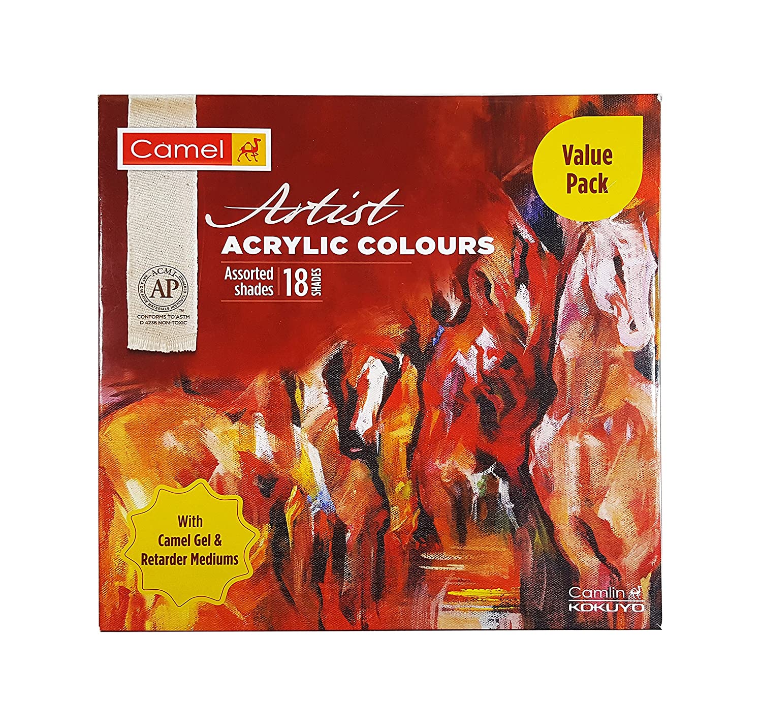 Camel Kokuyo Camlin Artist Acrylic Colors - 18 Shades ...