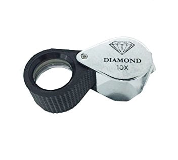 Diamond Cut Jewelers' Loupe, Black, 10X, 18mm lens