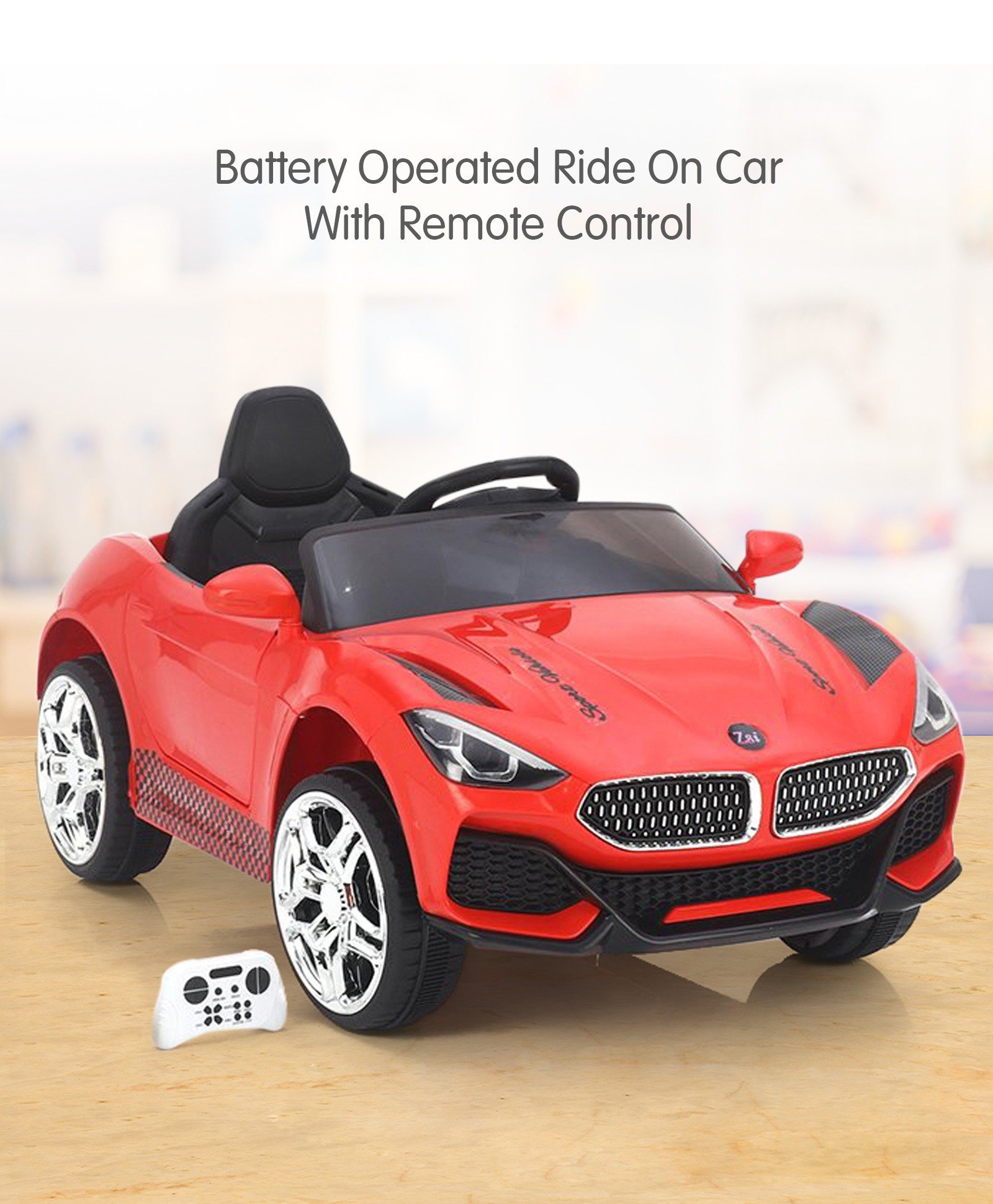 Battery operated car hot sale with remote control