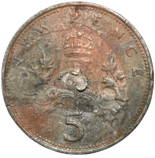 5 New Pence (1970) 'Elizabeth II' United Kingdom Rare Coin - Old Coins -  Numiscart, Zirakpur, Punjab