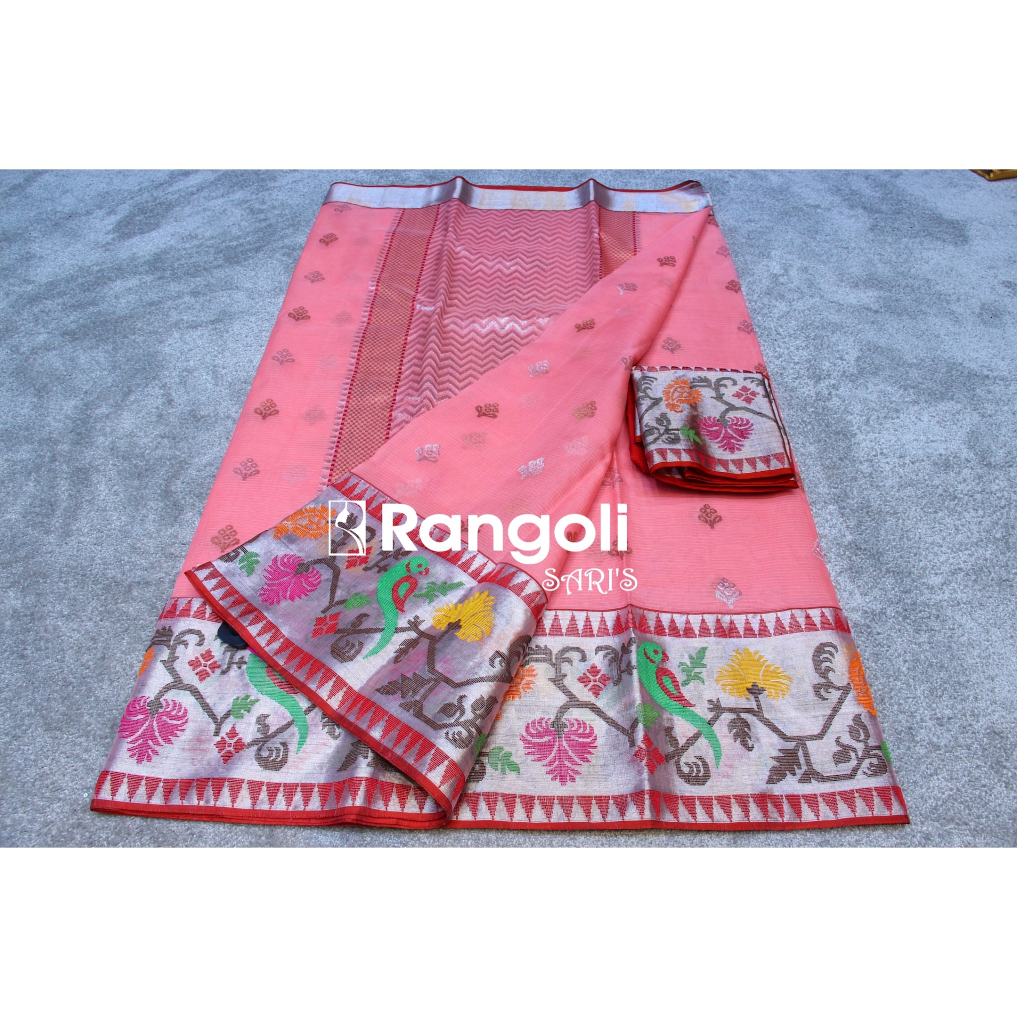 Green Weaving Banarasi Zari Kota Sarees at Rs 1350/piece in Varanasi | ID:  22417706148