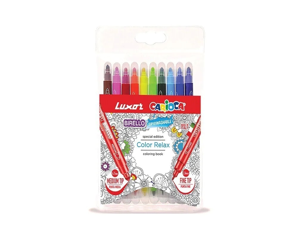 Carioca Baby Jumbo 6 Superwashable Felt Tip Pens