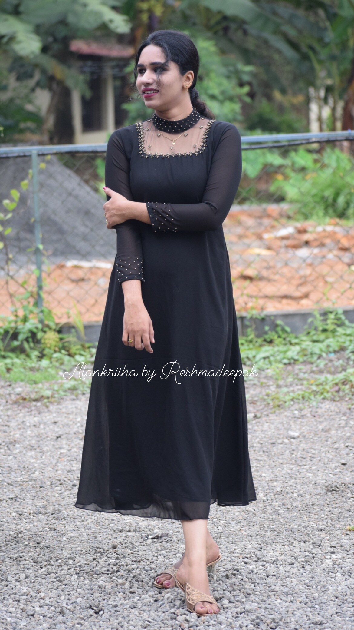 Crop top + saree plated skirt with designer jacket #ARDCSDJ171 ( XS , Dark  wine ) - Tops - ALANKRITHA, Anthinad, Kottayam, Kerala