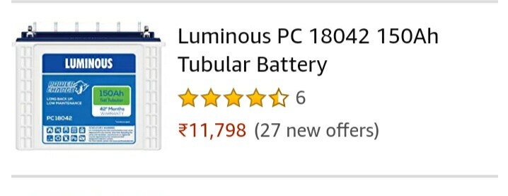 Luminous Inverter Battery Inverter Battery Balaji Enterprises Athani Belgaum Belgaum Karnataka