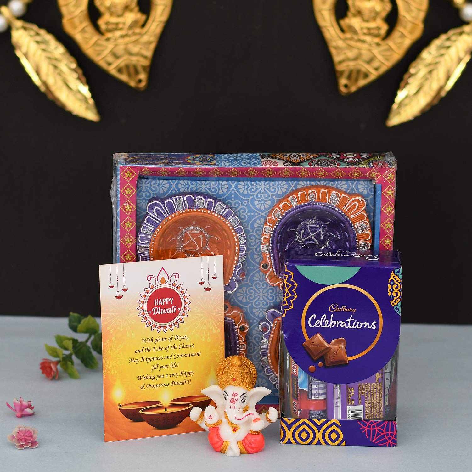 Celebration Gift Pack 500g | Chocolate Covered Cashews (250g) and Almond  (250g) - Shri Ram Creations