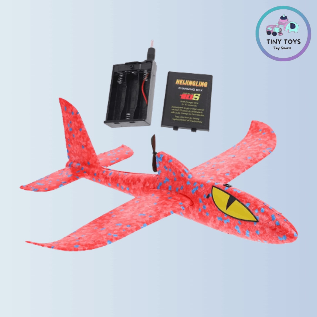 Tiny Toys Hand Throw Battery Operated Aero Plane Dual Flight Mode Vehicle Toys For Kids Pack Of 1 Pretend Play LUCKYPOT Royapuram Chennai Tamil Nadu