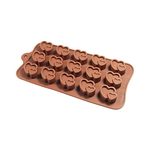 Double Heart Shaped Baking Mold, Silicone Cake Mold, Chocolate