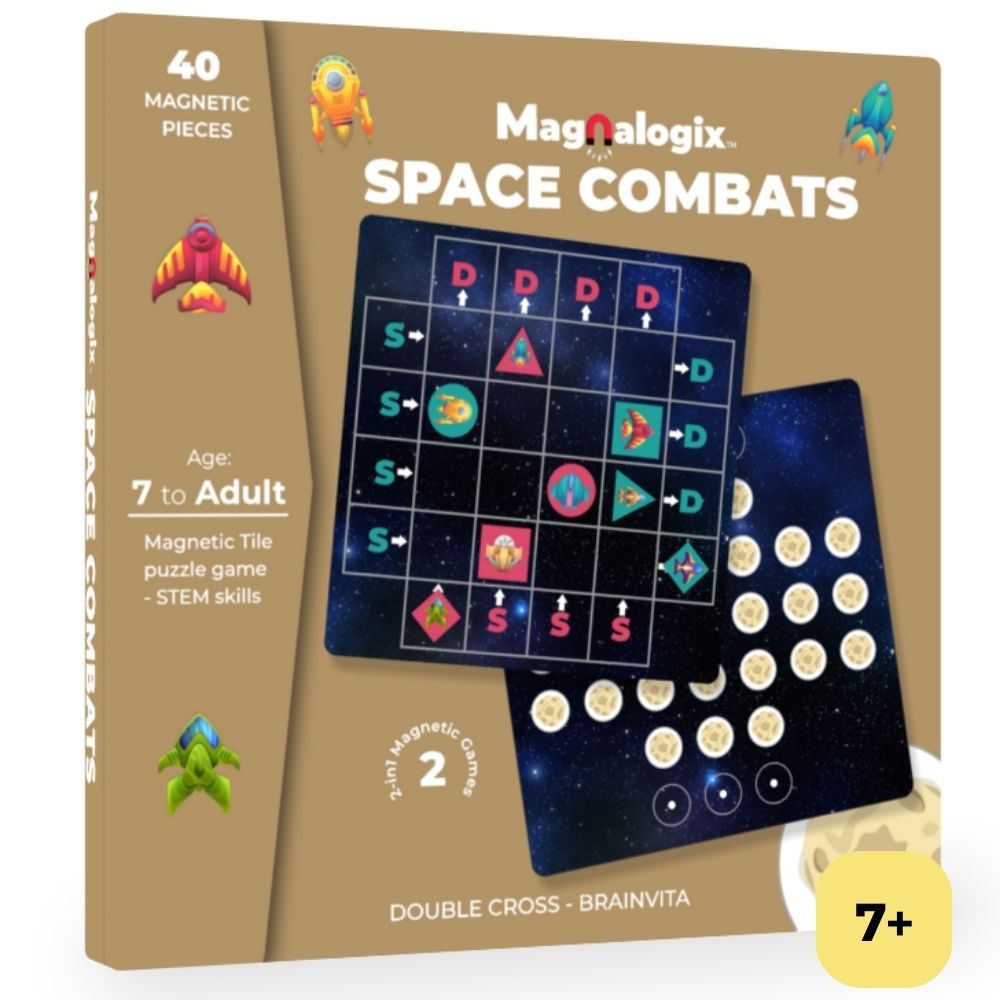 Buy 2-in-1 strategy magnetic travel game for kids 7 to adult.