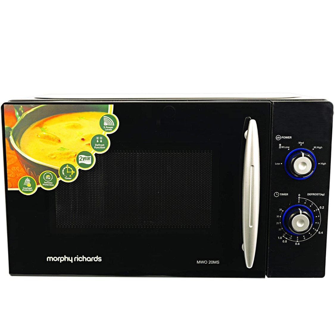 bajaj 17 l solo microwave oven 1701 mt dlx black