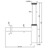 Jaquar Bathroom Partitions jaquar ald-769l300 bottle trap (with internal partition) 32mm size Jaquar Bathroom Partitions jaquar ald-769l300 bottle trap (with internal partition) 32mm size
