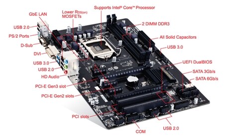 Gigabyte Ultra Durable Series Computer Motherboard Ga 5 Ds3v Rev 1 0 Motherboards Silicon Computers Vasco Da Gama Goa